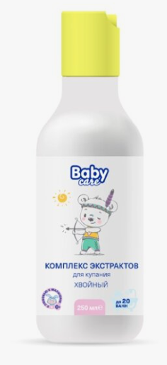 фото упаковки Baby Care Экстракт жидкий для купания Хвойный