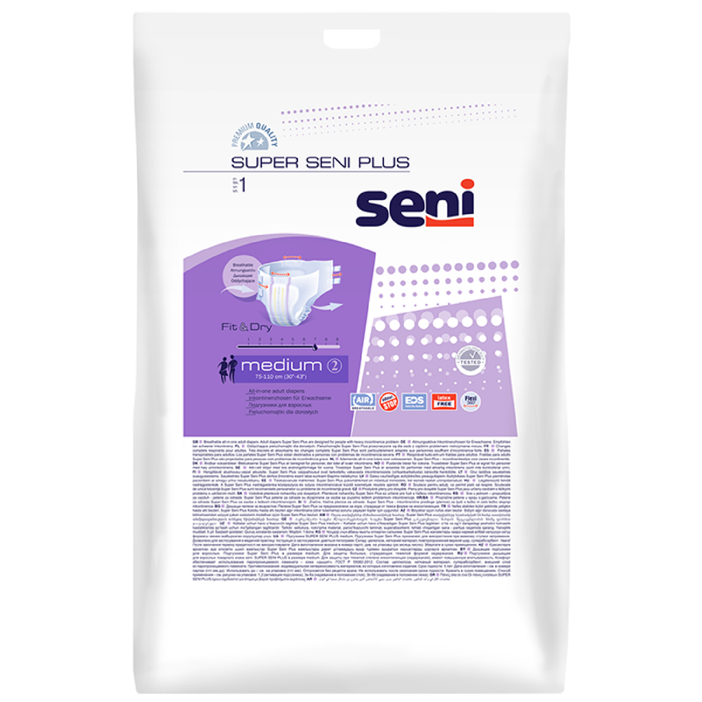 фото упаковки Seni  Super Plus Подгузники для взрослых