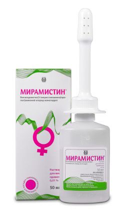 Мирамистин, 0.01%, раствор для местного применения, с насадкой гинекологической, 50 мл, 1 шт.