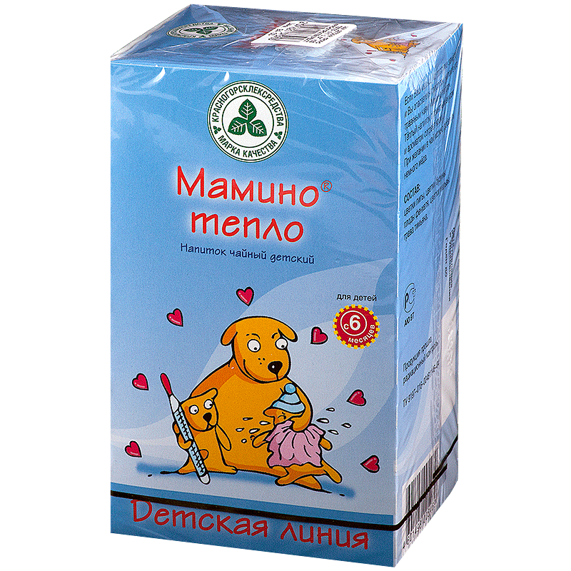 фото упаковки Мамино тепло напиток чайный детский