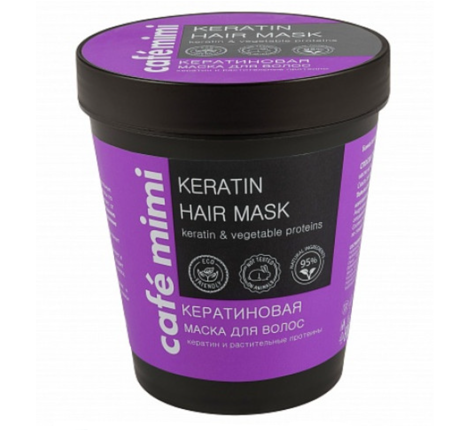 фото упаковки Cafe mimi Маска кератиновая для волос