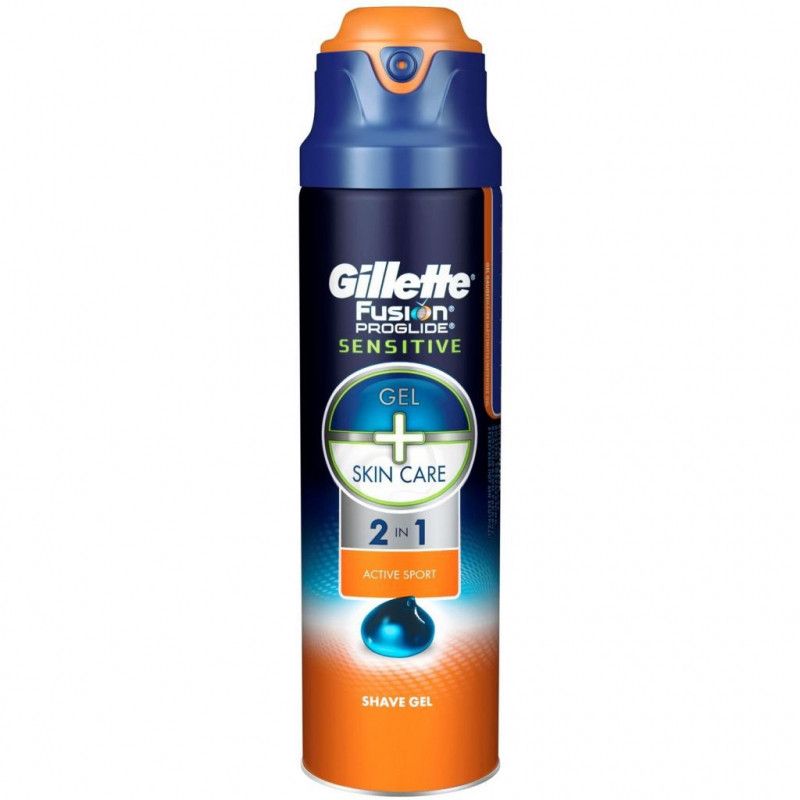 фото упаковки Gillette Fusion ProGlide Sensitive гель для бритья