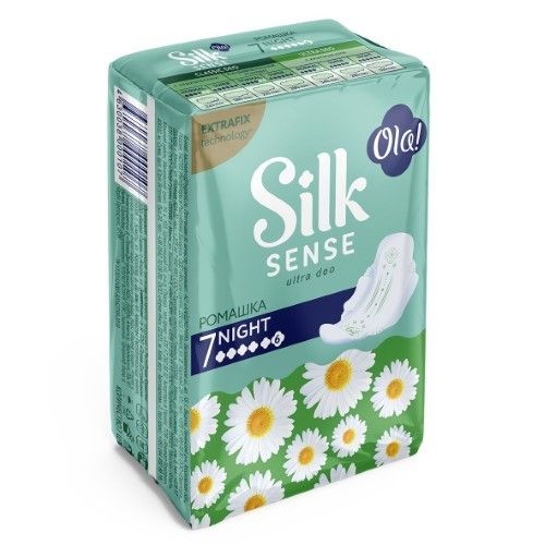 фото упаковки Ola! silk sense Прокладки ultra deo night ромашка