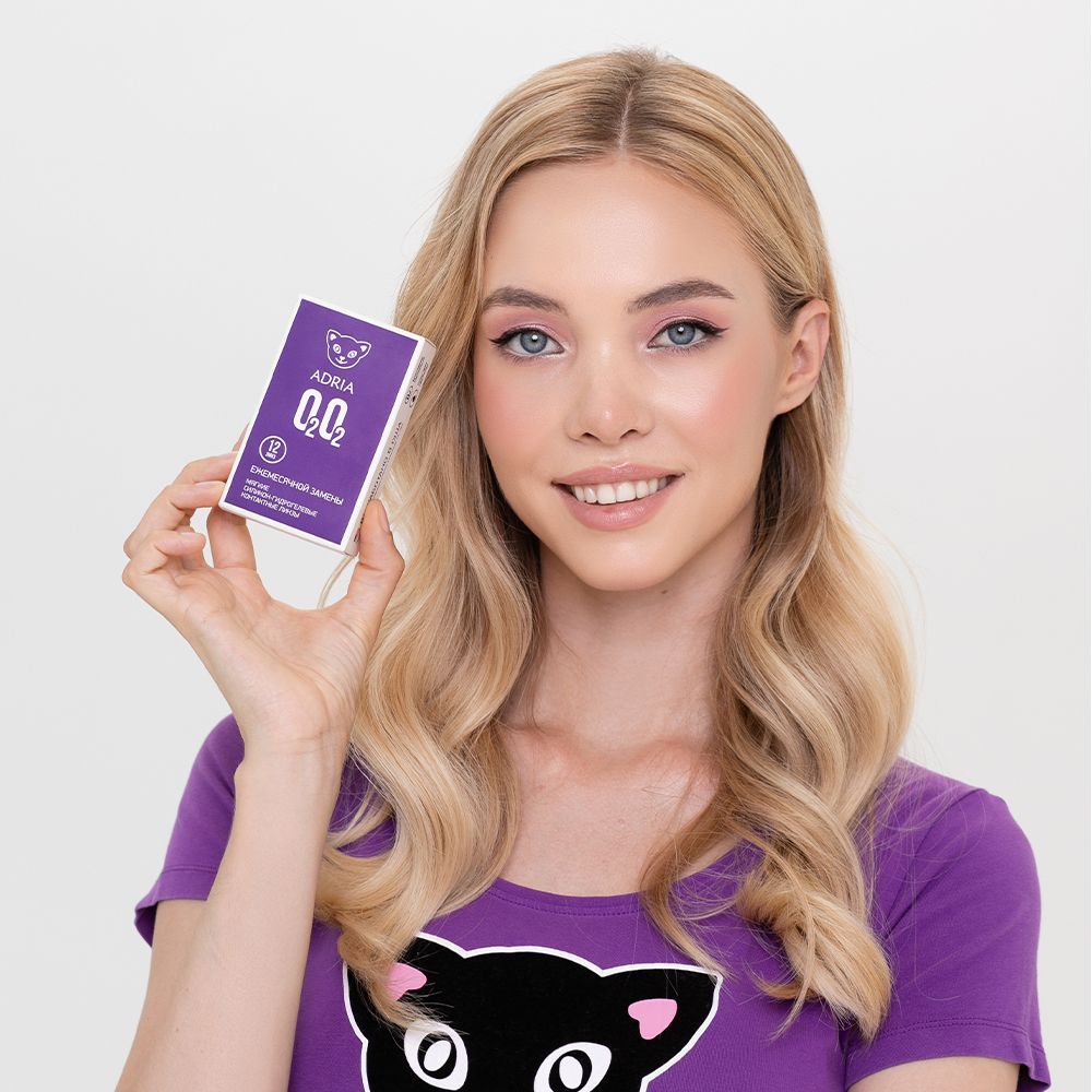Adria O2O2 Контактные линзы ежемесячные, -4.00, 8.6, 12 шт.