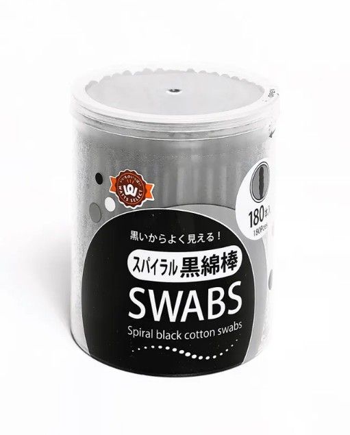 фото упаковки Watts Ватные палочки черные спиралевидные