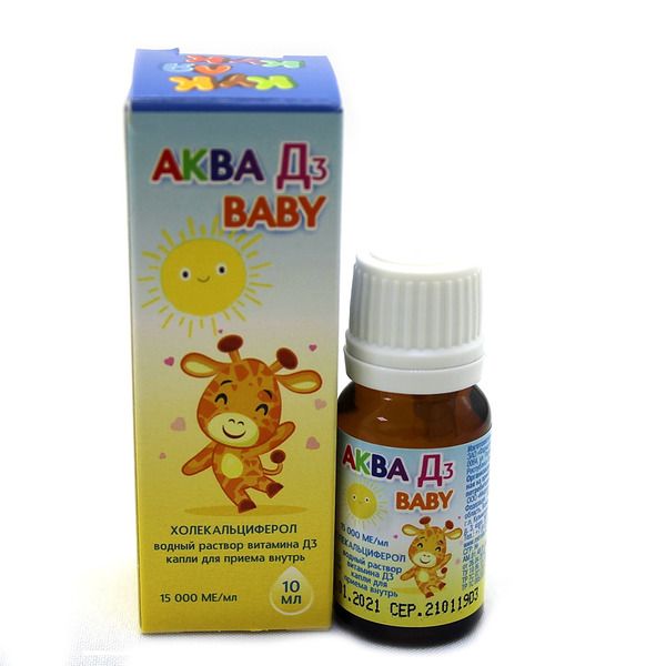 фото упаковки Аква Д3 Baby