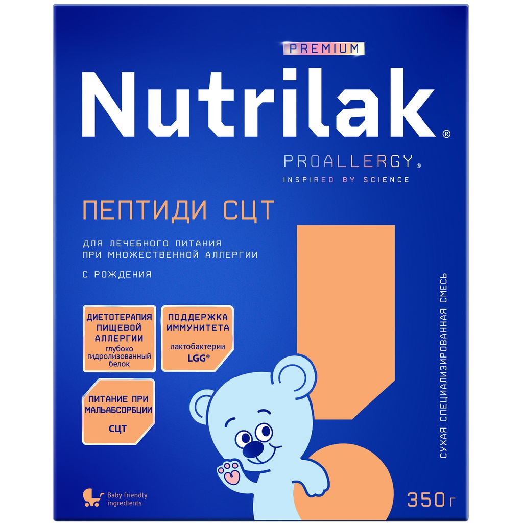 Nutrilak Premium Пептиди СЦТ, смесь молочная сухая, 350 г, 1 шт. купить по  цене от 1299 руб в Екатеринбурге, заказать с доставкой в аптеку, инструкция  по применению, отзывы, аналоги, Инфаприм