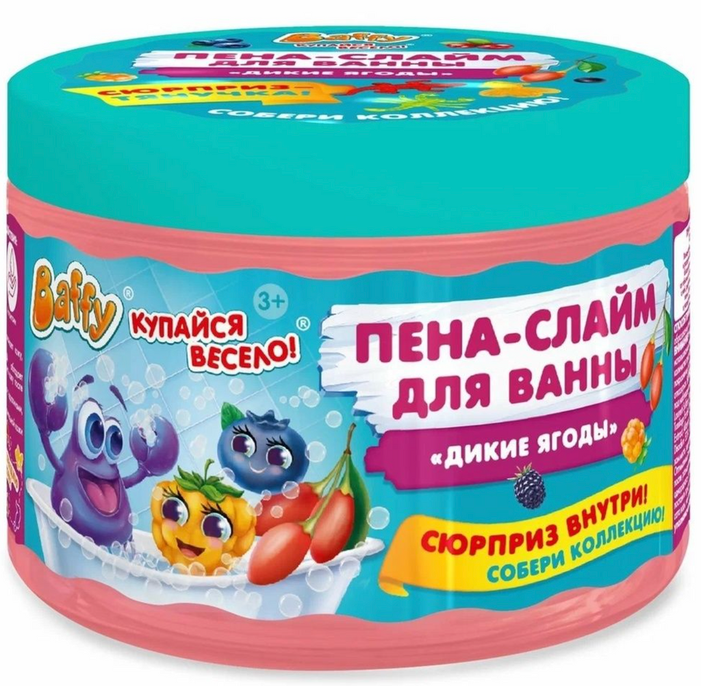 фото упаковки Baffy Пена-слайм для ванны с сюрпризом