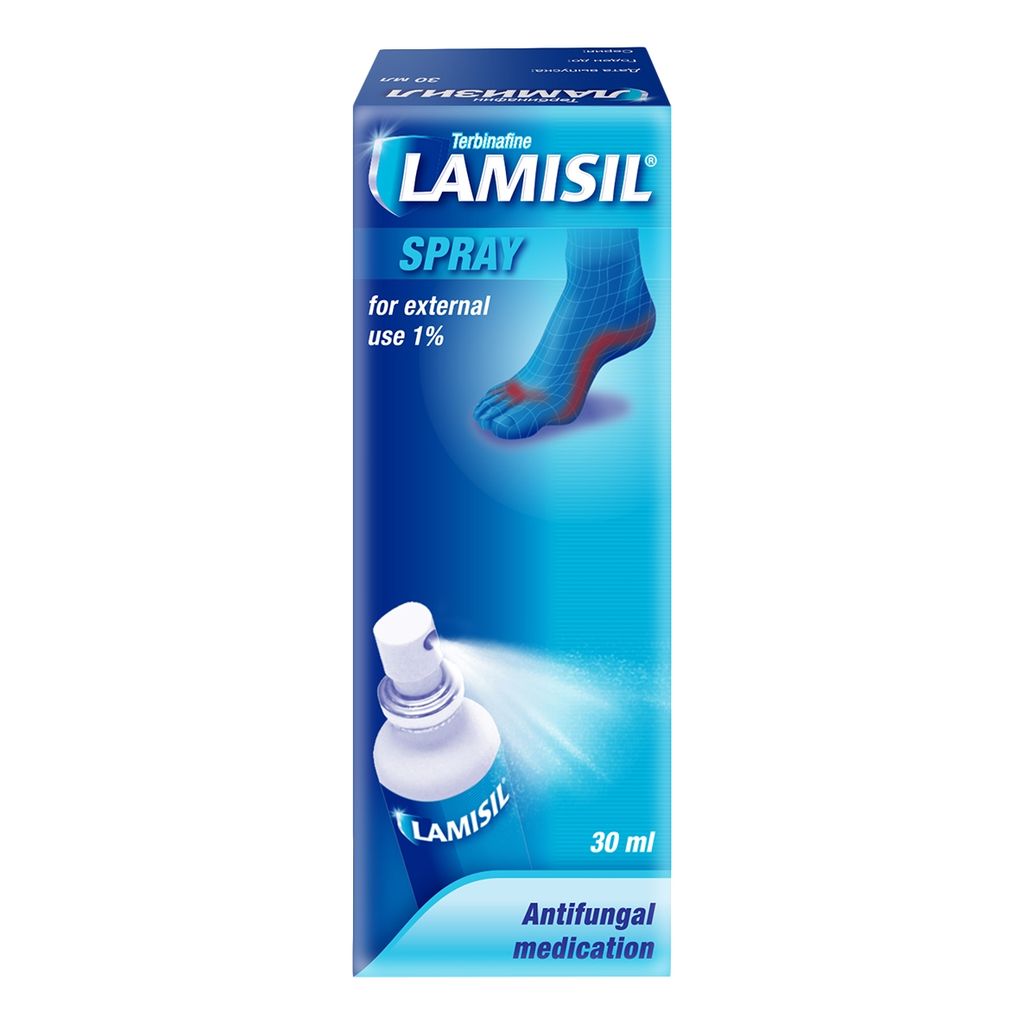 Ламизил, 1%, спрей для наружного применения, 30 мл, 1 шт.