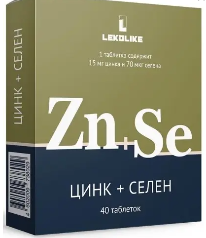 фото упаковки Lekolike Цинк+Селен