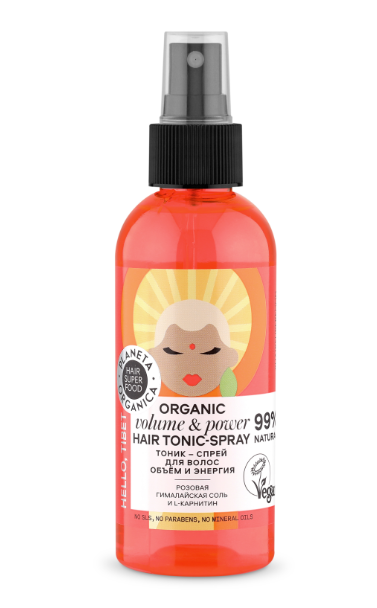 фото упаковки Planeta organica Hair Super Food Тоник-спрей для волос
