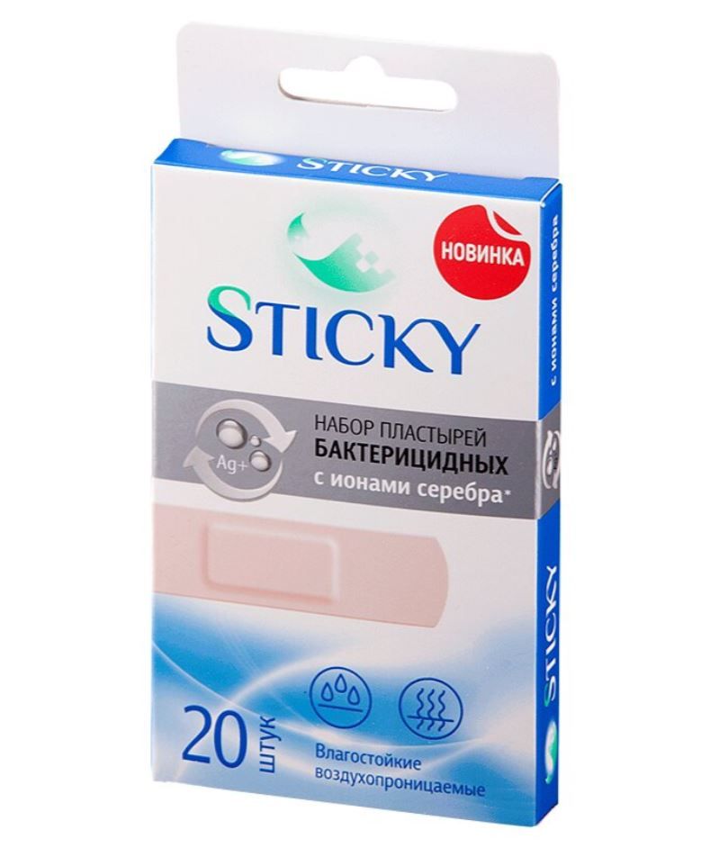 фото упаковки Sticky Пластырь бактерицидный влагостойкий