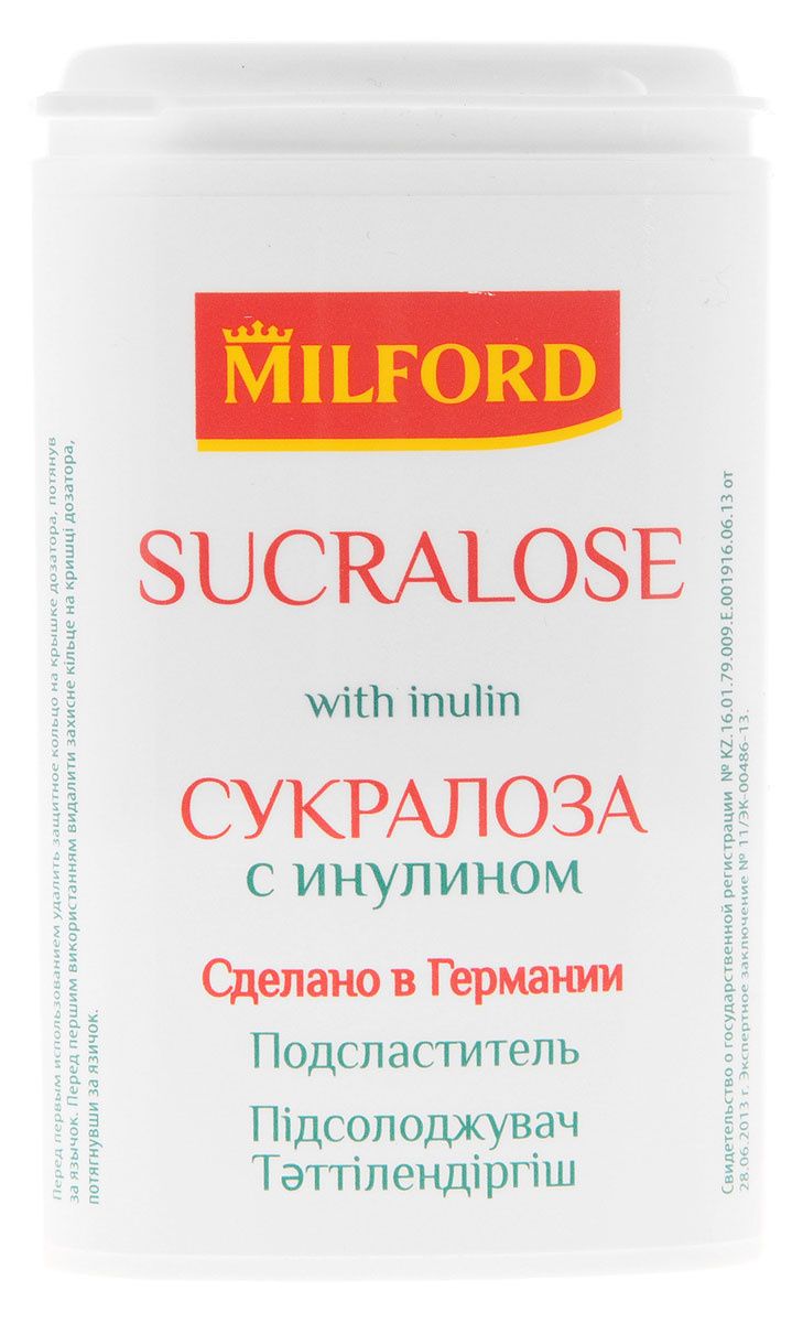 фото упаковки Milford Sucralose Заменитель сахара с инулином