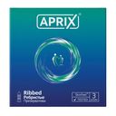Презервативы Aprix Ribbed, презерватив, ребристые, 3 шт.