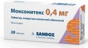 Моксонитекс, 0.4 мг, таблетки, покрытые пленочной оболочкой, 28 шт.