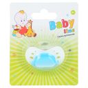 Babyline соска-пустышка детская силиконовая, S1-0305, для детей с рождения, соска-пустышка, голубого цвета, 1 шт.