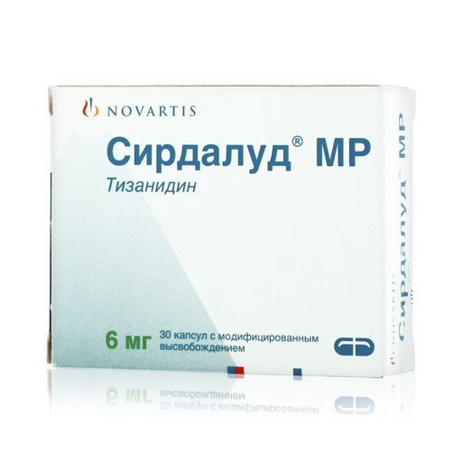Сирдалуд МР, 6 мг, капсулы с модифицированным высвобождением, 30 шт.