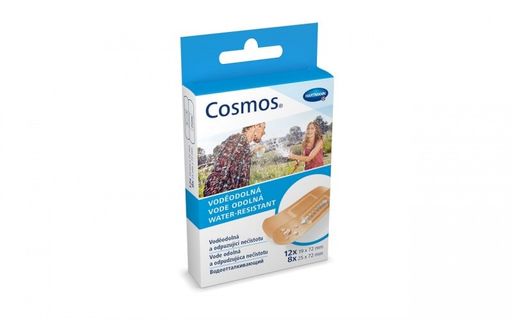 Cosmos Water-Resistant Пластырь, 2 размера, пластырь медицинский, водоотталкивающий, 20 шт. цена