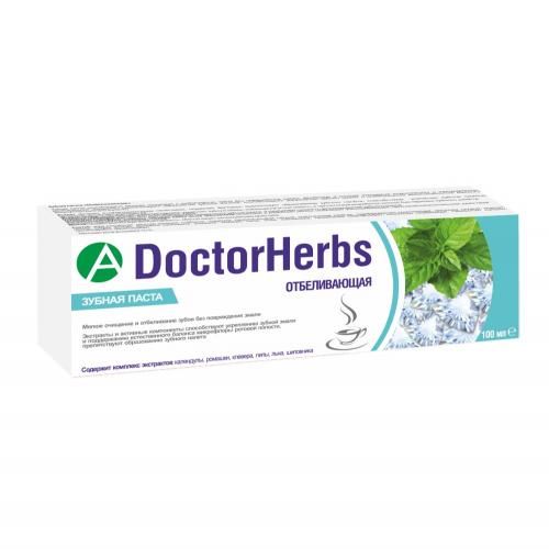 DoctorHerbs Зубная паста Отбеливающая, с фтором, паста зубная, 100 мл, 1 шт.