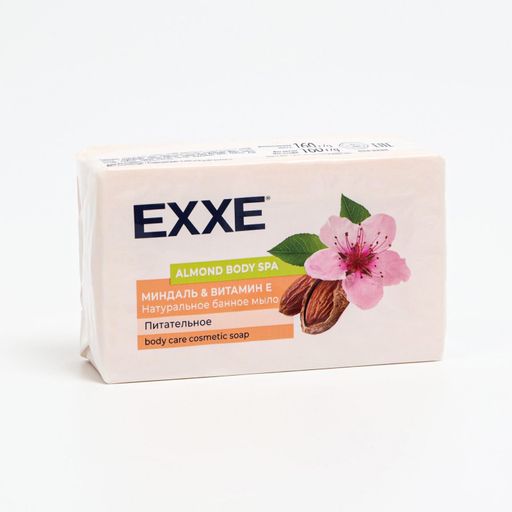 EXXE Body SPA Мыло банное, мыло, Миндаль и витамин Е, 160 г, 1 шт.