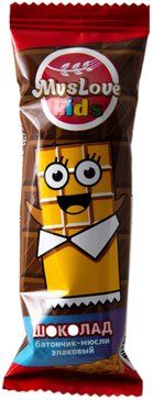 Muslove Kids Батончик-мюсли злаковый шоколад, батончик, 24 г, 1 шт. цена