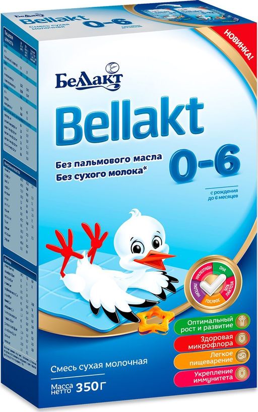 Bellakt Смесь молочная 0-6 месяцев, смесь молочная сухая, 350 г, 1 шт.