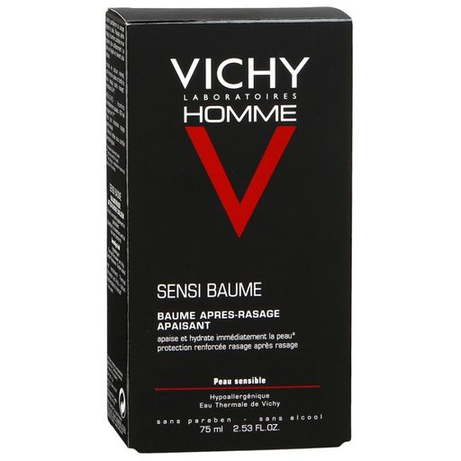 Vichy Homme Sensi Baume бальзам после бритья для чувствительной кожи, бальзам для лица и тела, мужские, 75 мл, 1 шт. цена