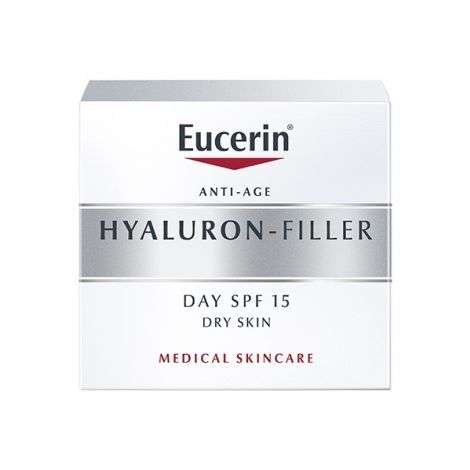 Eucerin Hyaluron-Filler крем дневной spf 15, крем для лица, для сухой чувствительной кожи, 50 мл, 1 шт.