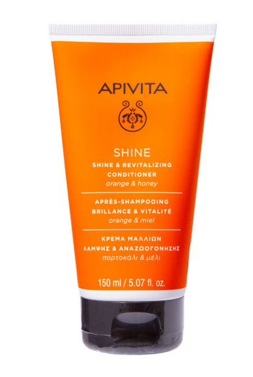 Apivita Shine Кондиционер блеск и жизненная сила, кондиционер для волос, апельсин и мед, 150 мл, 1 шт.