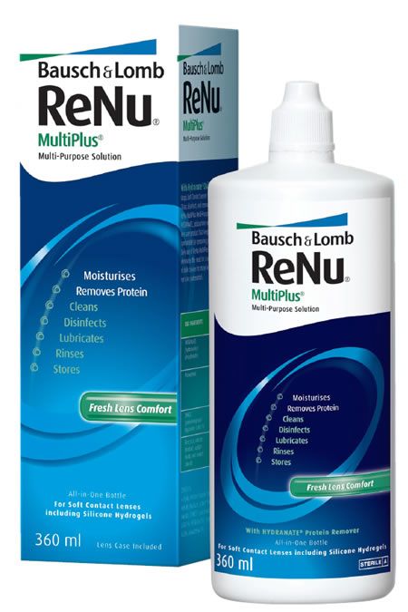 ReNu Multi Plus, раствор для обработки и хранения мягких контактных линз, 360 мл, 1 шт. цена