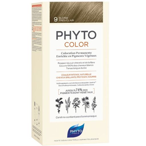 Phytosolba PhytoColor Краска 9 очень светлый блонд, тон 9, краска для волос, арт. PH10015A99926, 1 шт.