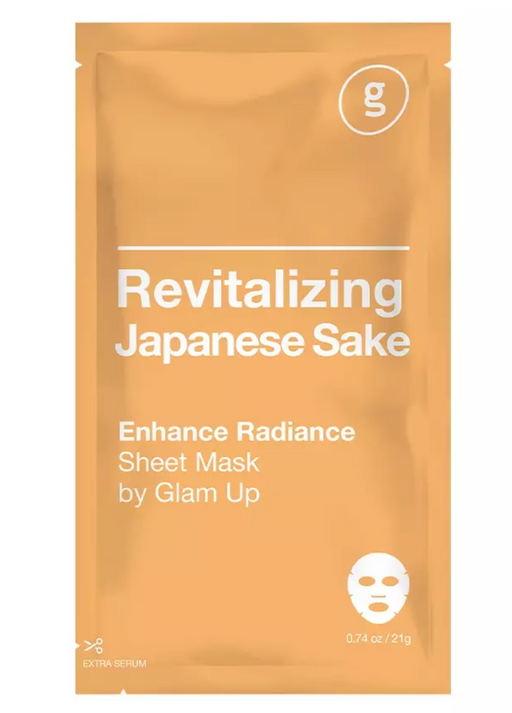 Glam Up Тканевая маска восстанавливающая, тканевая маска для лица, с экстрактом японского саке, 1 шт.