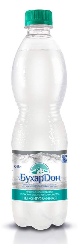 БухарДон Вода минеральная питьевая столовая, вода минеральная, негазированная, 0,5 л, 1 шт.