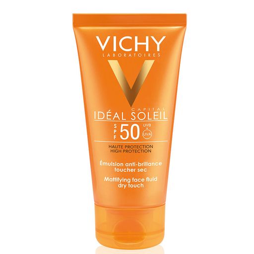 Vichy Capital Ideal Soleil Dry Touch SPF50 эмульсия матирующая, эмульсия для наружного применения, 50 мл, 1 шт. цена
