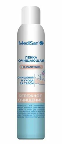 MediSan пенка очищающая для ухода за телом, пена, 200 мл, 1 шт.