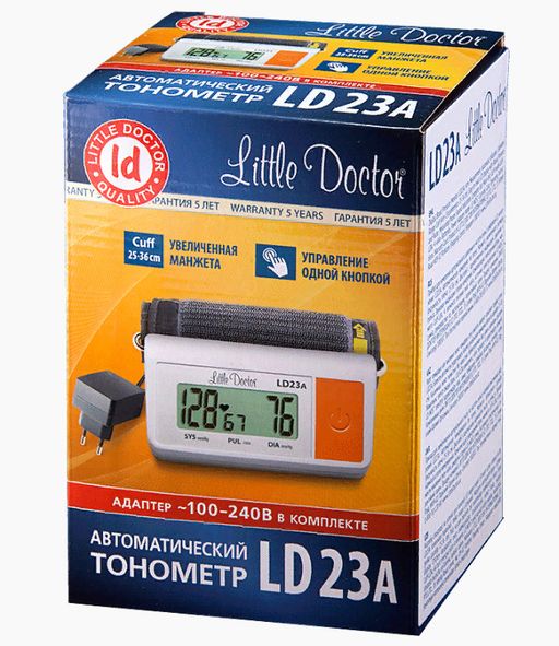 Тонометр автоматический Little Doctor LD23A, с адаптером, 1 шт. цена