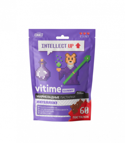 Vitime Gummy Интеллект, пастилки жевательные, вкус Колы, 60 шт.