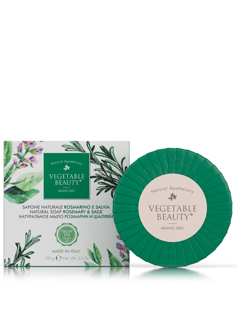 Vegetable Beauty Мыло натуральное Розмарин и Шалфей, мыло, 100 г, 1 шт. цена