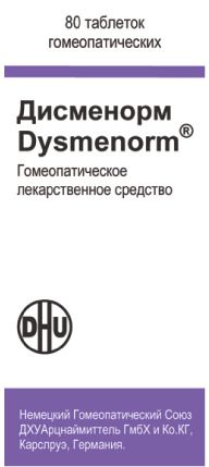 Дисменорм, таблетки для рассасывания гомеопатические, 80 шт. цена