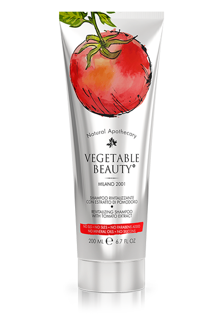 Vegetable Beauty Шампунь Ревитализирующий с экстрактом помидора, шампунь, 200 мл, 1 шт.