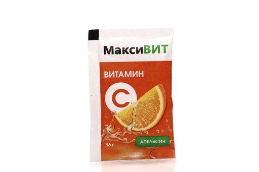 Максивит Витамин С, порошок для приема внутрь, апельсин, 16 г, 1 шт.