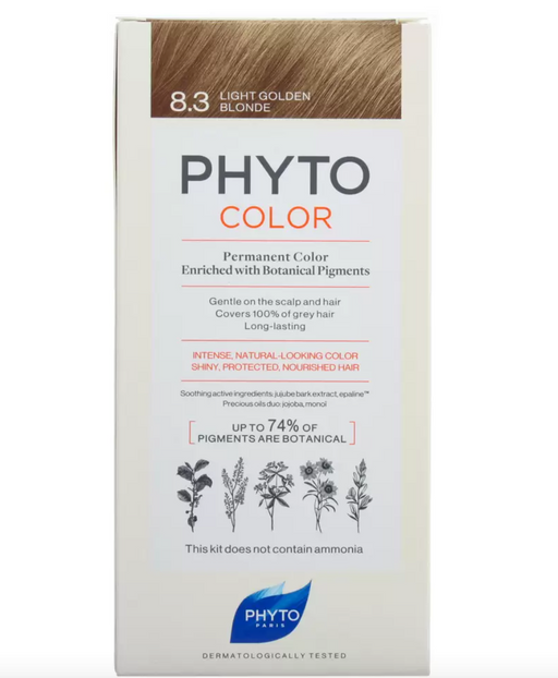 Phytosolba PhytoColor Краска 8.3 светлый золотистый блонд, тон 8.3, краска для волос, 1 шт.