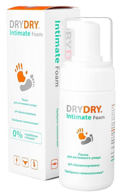 Dry Dry Intimate foam пенка для интимного ухода, 100 мл, 1 шт. цена