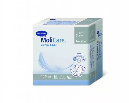 MoliCare Premium Extra soft Подгузники воздухопроницаемые, Medium M (2), 90-120см, 10 шт.