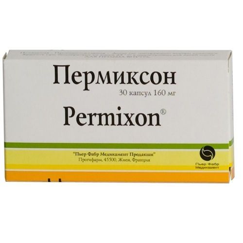 Пермиксон, 160 мг, капсулы, 30 шт. цена