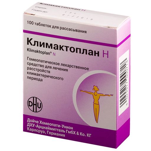 Климактоплан Н, таблетки для рассасывания, 100 шт. цена