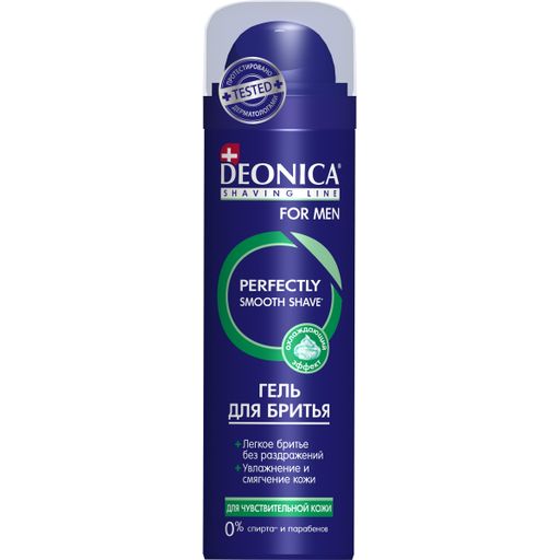 Deonica for MEN Гель для бритья  для чувствительной кожи, гель для бритья, 200 мл, 1 шт.
