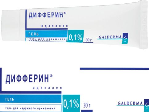 Дифферин, 0.1%, гель для наружного применения, 30 г, 1 шт.