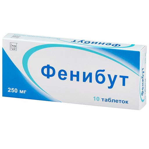 Фенибут, 250 мг, таблетки, 10 шт. цена