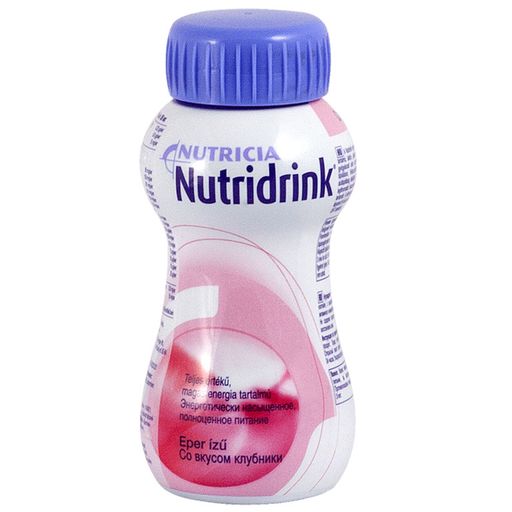 Nutridrink, жидкость для приема внутрь, со вкусом клубники, 200 мл, 1 шт. цена